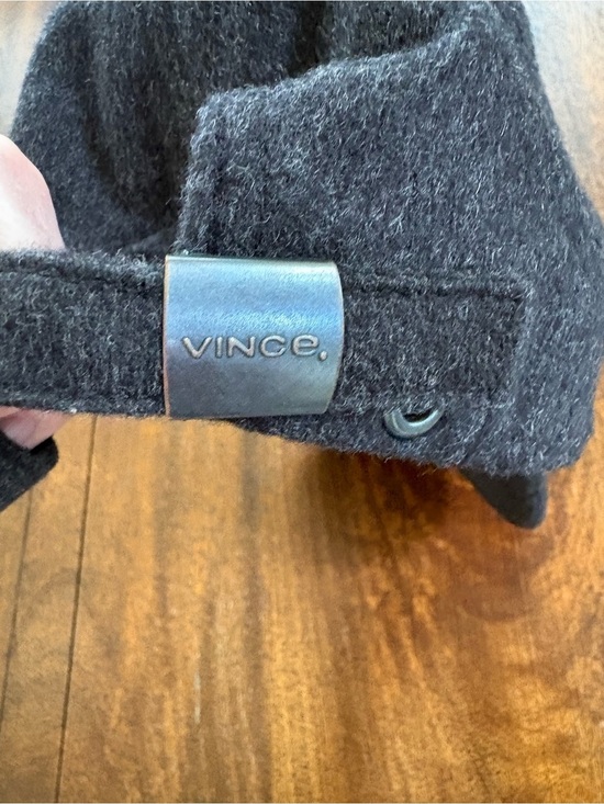 Vince Cashmere Baseball Hat Women  S / M Black Gray Soft Adjustable